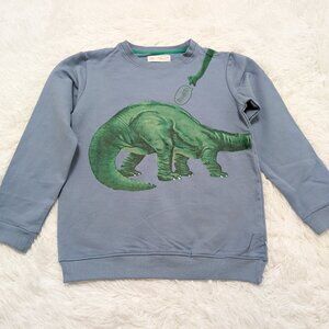 Zara Unisex Dark Gray Casual Crew Neck fleece lined Sweatshirt for 10Yrs NWOT